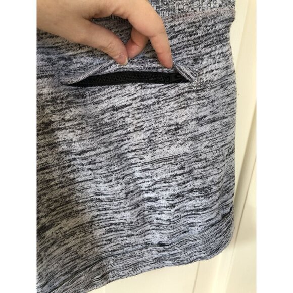 Athleta Knit Drawstring Shorts Womens S Gray Pockets Athletic Active Loungewear - Picture 4 of 9